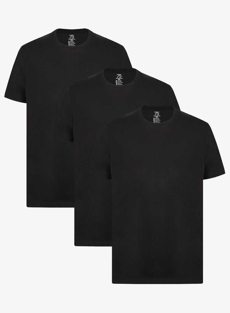 Seventy Five Basics Pack of 3 Plus Size T-Shirt - Image 1